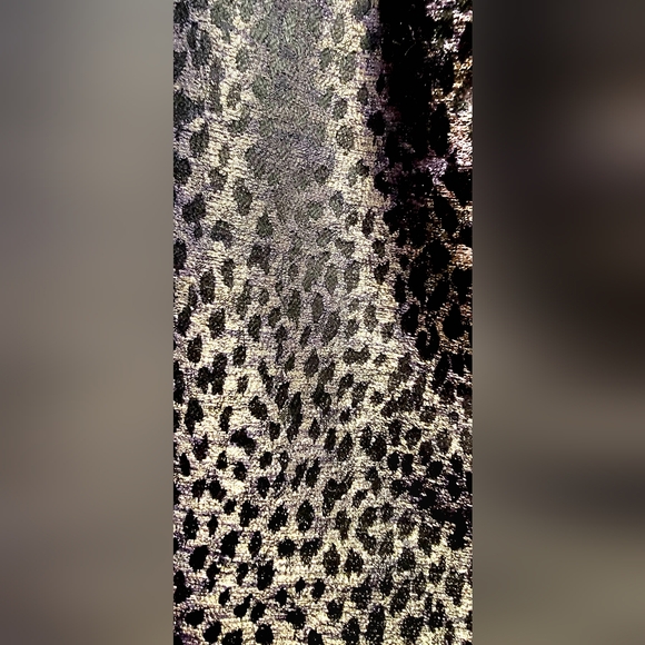 Ann Taylor Metallic Leapard Mini Pencil Skirt - Picture 6 of 14